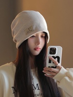 Gorro con forro de seda satinada, gorros térmicos de punto cálidos, gorros lisos para hombres y mujeres, gorros de caza con logotipo personalizado, gorros de invierno acrílicos, gorro