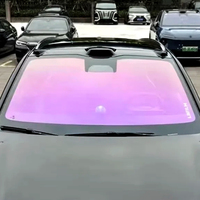 Film Caméléon Rose Violet VLT 75% VLT85% Teinte de Vitre Auto-Adhésive Isolante Thermique pour Pare-Brise