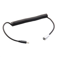 Adaptateur d'alimentation à charge rapide Type-C vers câble d'alimentation spiralé BMPCC 4K/6K Pro 9V/12V pour caméras de cinéma