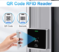 Lecteur de codes QR RFID tout-en-un, lecteur de cartes à code-barres pour contrôle d'accès, 125 kHz/13,56 MHz Wiegand 26-64 bits RS485 EM++