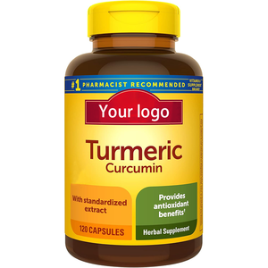 Biologische Kruidenextract Kurkuma Gember Immuunondersteuning Vitamine <span class=keywords><strong>Capsules</strong></span> Puur Natuurlijk 60 <span class=keywords><strong>Capsules</strong></span> Per Fles - Product Image 1