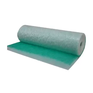 Papel de filtro de aire neto de fibra de vidrio de cabina de pulverización en rollo de filtro de fibra de vidrio