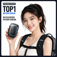Refroidisseur de téléphone portable portable à clipser, dispositif de refroidissement semi-conducteur avec affichage numérique pour le jeu