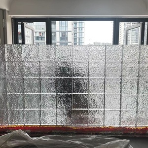 Ladrillo <span class=keywords><strong>de</strong></span> Vidrio Sólido LZX 150x150, Patrón <span class=keywords><strong>de</strong></span> Burbujas, Rectangular Transparente, Resistente al Fuego, Ecológico, para Sala <span class=keywords><strong>de</strong></span> Estar y Baño - Product Image 5