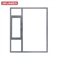 Fenêtres à battants en aluminium de style américain moderne, de grande taille, pour usage hôtelier, protection contre les tempêtes et les ouragans, isolation thermique