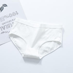 Ropa Interior Femenina de Algodón Puro, Corte Medio, Tejido de Punto, Sin Costuras, Elástica, Transpirable, Cómoda, Antibacteriana - Product Image 6