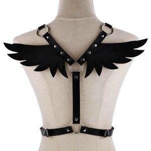 Halloween Leder-Harness Engelsflügel Bustier BDSM Harajuku Dessous Taillengürtel Strumpfhalter Erotischer Taillengürtel Harness-Gürtel - Product Image 2
