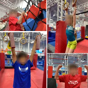 Top Quality Fitness Equipment Children Kids Ninja Warrior Course For Sale