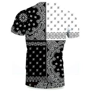 <b>Mens</b> Summer Outfit 2-Piece Set Short Sleeve T <b>Shirts</b> and Shorts cotton Breathable Sublimation Printed High Street Plus Size Set - Product Image 4