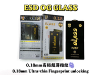 Protection d'écran en verre trempé antistatique ESD de haute qualité OG 0,4 mm 9H compatible avec iPhone 15 Pro Max 14 13 Plus 12 Pro