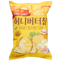 Chips de pommes de terre au beurre importées de Chine en gros, 60g*20 sachets, saveurs variées, snacks aux fruits et légumes, durée de conservation de 9 mois