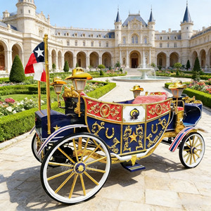 Carroza Real de la Princesa Cenicienta, Carroza Eléctrica con Forma de Calabaza de Ensueño para Fiestas de Cumpleaños y Carnaval - Product Image 1