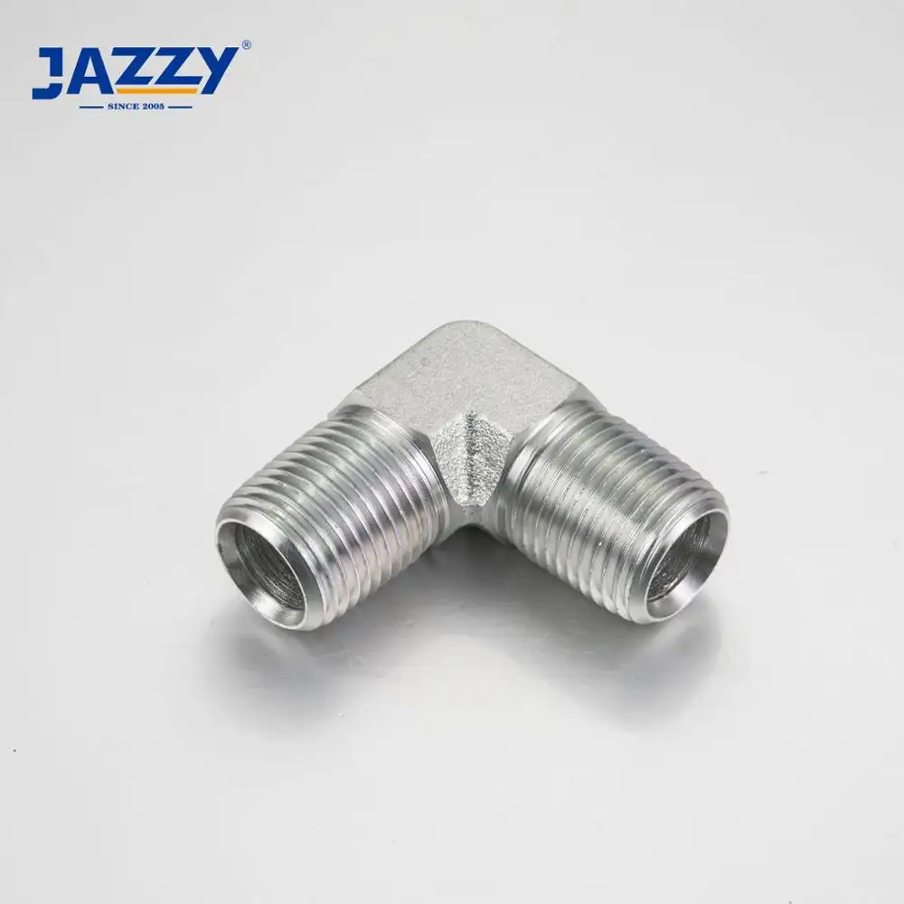 JAZZY Nóng Bán 90 Độ Nam Đến Nam Khuỷu Tay Loe Hose SAE Thủy Lực Adapter