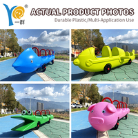 Bateau à pédales d'aventure pour enfants, jouet à bascule, équipement de terrain de jeu, utilisation en extérieur pour les parcs, pour les enfants de 2 à 8 ans, utilisation en extérieur |   Certifié CE