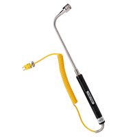 Ruixiangtong K Type Thermocouple Temperature Probe Konstruksi Baja Paduan Pegangan Terisolasi Desain Shank Melengkung Model Rxt-112 1
