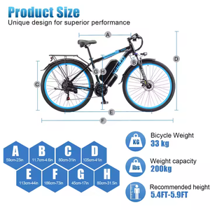 Bicicleta Eléctrica de Montaña de 26 Pulgadas con Frenos de Disco, Batería de Litio de 48V/23AH para Adultos, Venta Directa de Fábrica <span class=keywords><strong>KETELES</strong></span> - Product Image 2