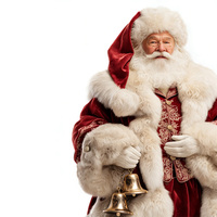 Costume de Père Noël pour homme en velours rouge avec bordure en fausse fourrure et broderie pour les fêtes de Noël et les spectacles sur scène