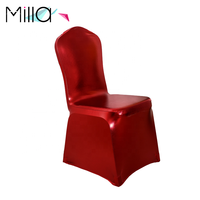 Housses de chaise en Spandex métallisé or argent pour mariage