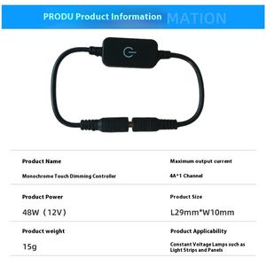 Controlador de atenuación táctil LED de un solo Color, 5-24V, tres botones, controlador RF, controlador de radiofrecuencia de 11 teclas, atenuador de interruptor 304 - Product Image 2