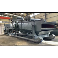 Niveleuse vibrante à sable doré sur mesure pour programmes miniers alluvionnaires avec système de lavage et de récupération, structure d'usine