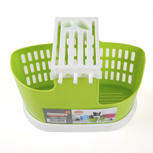 Eco-friendly white Plastic kitchen spoon knife fork chopsticks utensil crock organizer caddy holder cutlery storage drying rack