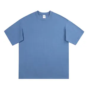 2022 винтажные тертые футболки кислой очисткой футболка унисекс 260gsm Премиум Большие размеры мужские футболки 260 gsm Футболка