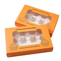 Boîtes d'emballage en gros pour gâteaux, cupcakes, biscuits, bonbons et chocolats – Boîte d'emballage de gâteaux de haute qualité avec fenêtre transparente, encre à base de soja