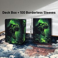 Boîte de rangement portable en cuir PU et flanelle pour 100+ cartes de tarot, écologique, personnalisable, avec coins carrés, pour jeux de cartes TCG