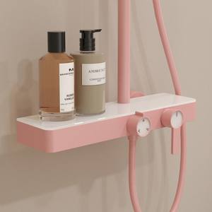 <span class=keywords><strong>Support</strong></span> <span class=keywords><strong>de</strong></span> rangement multifonctionnel rose Macaron ensemble <span class=keywords><strong>de</strong></span> <span class=keywords><strong>douche</strong></span> à double poignée avec barre coulissante système <span class=keywords><strong>de</strong></span> pomme <span class=keywords><strong>de</strong></span> <span class=keywords><strong>douche</strong></span> en laiton sortie d'eau cascade - Product Image 6