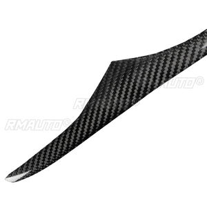 1 par de cubiertas decorativas para faros delanteros de coche, de fibra de carbono real, para BMW E92 E93 335I 2006-2012 - Product Image 2