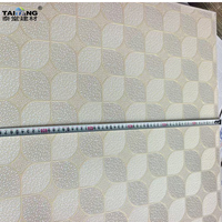 Paneles de Techo de PVC y Yeso 603x603, Cielo Raso Falso, Techo de Yeso, Faux Plafond, Paneles de Techo de Pladur con Revestimiento de Vinilo Impermeables