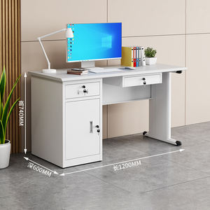 Escritorio Ejecutivo de Acero Industrial con Cajones, Resistente al Fuego, Estable, Resistente, Moderno y Ecológico para Oficina y Oficina en Casa - Product Image 6