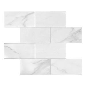 Распродажа, материалы для домашнего декора, самоклеящиеся, для очистки и наклеивания, белая мраморная плитка для метро - Product Image 1