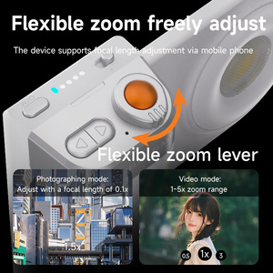 Aide à la photographie mobile magnétique <span class=keywords><strong>avec</strong></span> flash 15W, lentille Fresnel, télécommande détachable et zoom réglable - pour iPhone et Android - Product Image 3