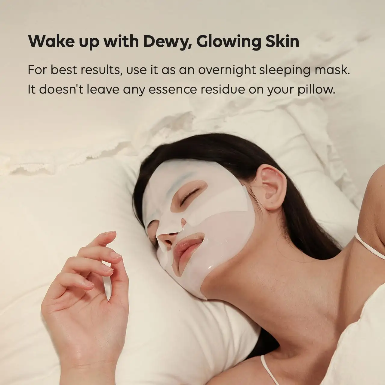 Masque de nuit au bio-collagène hydratant de marque privée masque en feuille de traitement de la peau minimisant les pores