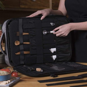Chuyên Nghiệp Nhiệm Vụ Nặng Nề Công Cụ Làm Việc Túi Đầu Bếp Dao Ba Lô Với Máy Tính Xách Tay Túi & 20 Túi Dao Túi Cuộn - Product Image 6