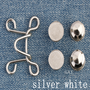 Botones vaqueros ajustables de cobre 27/32, hebilla de gancho para <span class=keywords><strong>collar</strong></span> sin clavos con remache y accesorios de sujeción de ojo, venta al por mayor - Product Image 6