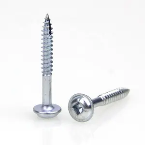 fine thread #7 square drive washer head pocket hole screws half s