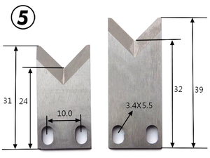 34*10*2.5mm Komax dây Tước cáp dao vonfram dây thép cắt Tước Lưỡi máy - Product Image 6