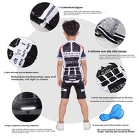Setelan Bersepeda Anak Unisex Anti Keringat untuk Luar Ruangan, Lengan Pendek, untuk Sepeda Keseimbangan, Olahraga Musim Panas, Skuter, dan Sepatu Roda