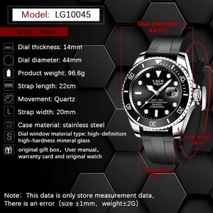 Nuevo Reloj de Cuarzo Lige 10045 de 2022 para Hombre, Correa de Acero Inoxidable, Resistente al Agua, con Indicador de Fecha, Reloj de Pulsera Ejecutivo - Product Image 5