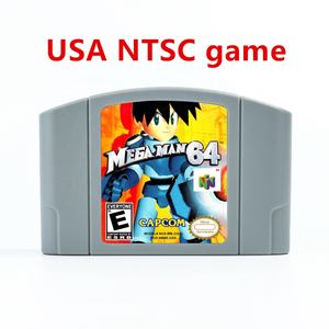 Cartouche de jeu vidéo rétro pour <span class=keywords><strong>Mega</strong></span> Man 64 pour console <span class=keywords><strong>Nintendo</strong></span> 64, version américaine, carte de jeu en anglais - Product Image 3
