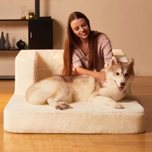 Sofá Cama Plegable 3 en 1 para Sala de Estar, Dormitorio u Oficina, con un Solo Asiento, de Espuma, con Almohada, Apto para Perros - Product Image 1