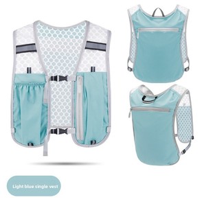Mochila para correr de noche con tiras reflectantes, adecuada para ciclismo, running y uso casual; transpirable e impermeable. - Product Image 3