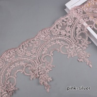 Garniture en dentelle de vague de broderie de cordon coloré personnalisé d'approvisionnement d'usine avec des paillettes pour la décoration de vêtement de robe de mariée de soirée WS87