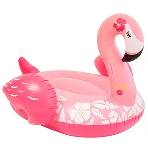 factory jumbo flamingo pool rider float druable plastic inflatable animal water ride on water lounge island swimming toys
