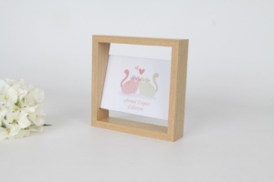Jinn Home Modern Style <strong>A4</strong> Wooden Floating Photo <strong>Frame</strong> <strong>Double</strong> Glass Desktop Display Square Shape Picture <strong>Frame</strong> for Decoration - Product Image 3