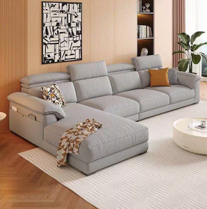 <span class=keywords><strong>Divano</strong></span> Modulare in Tessuto di Lusso Moderno per Soggiorno, con Schienale Mobile, in Velluto, Cotone <span class=keywords><strong>e</strong></span> Lino - Product Image 3