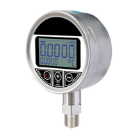 Manomètre numérique à prix d'usine, écran LCD 5 chiffres, manomètre en acier inoxydable, manomètre pour gaz, air, eau
