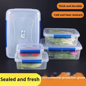 <span class=keywords><strong>Caja</strong></span> <span class=keywords><strong>de</strong></span> almacenamiento refrigerada rectangular <span class=keywords><strong>de</strong></span> grado comercial moderna con tapa transparente <span class=keywords><strong>de</strong></span> mantenimiento fresco Material PP <span class=keywords><strong>de</strong></span> grado alimenticio - Product Image 3